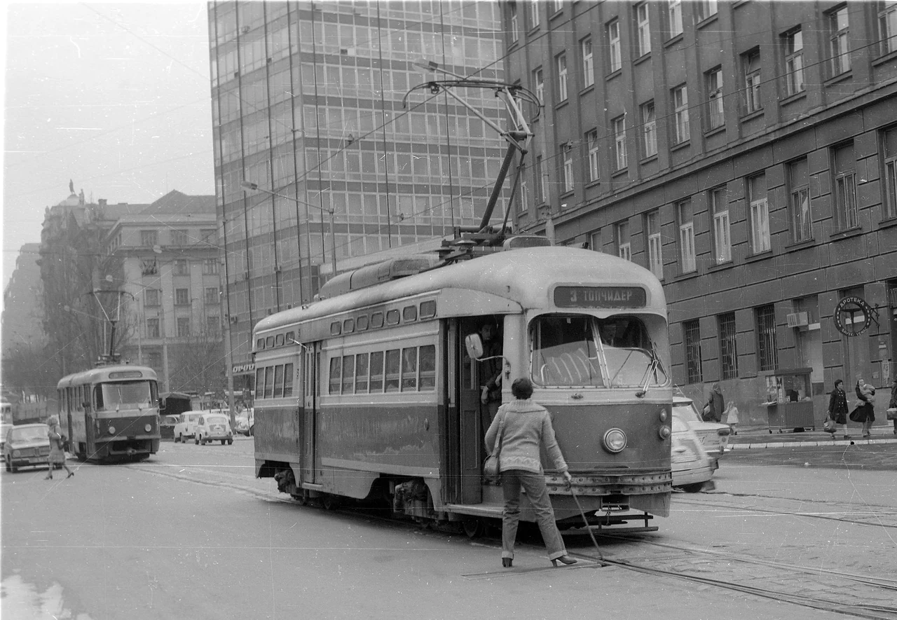 Car 121 on the streets of Belgrade.