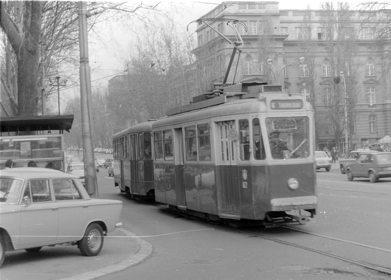Car 62 on the streets of Belgrade.