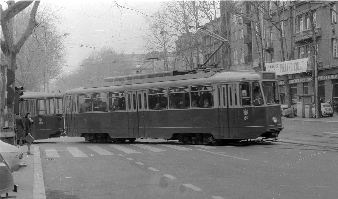 Car 81 on the streets of Belgrade.